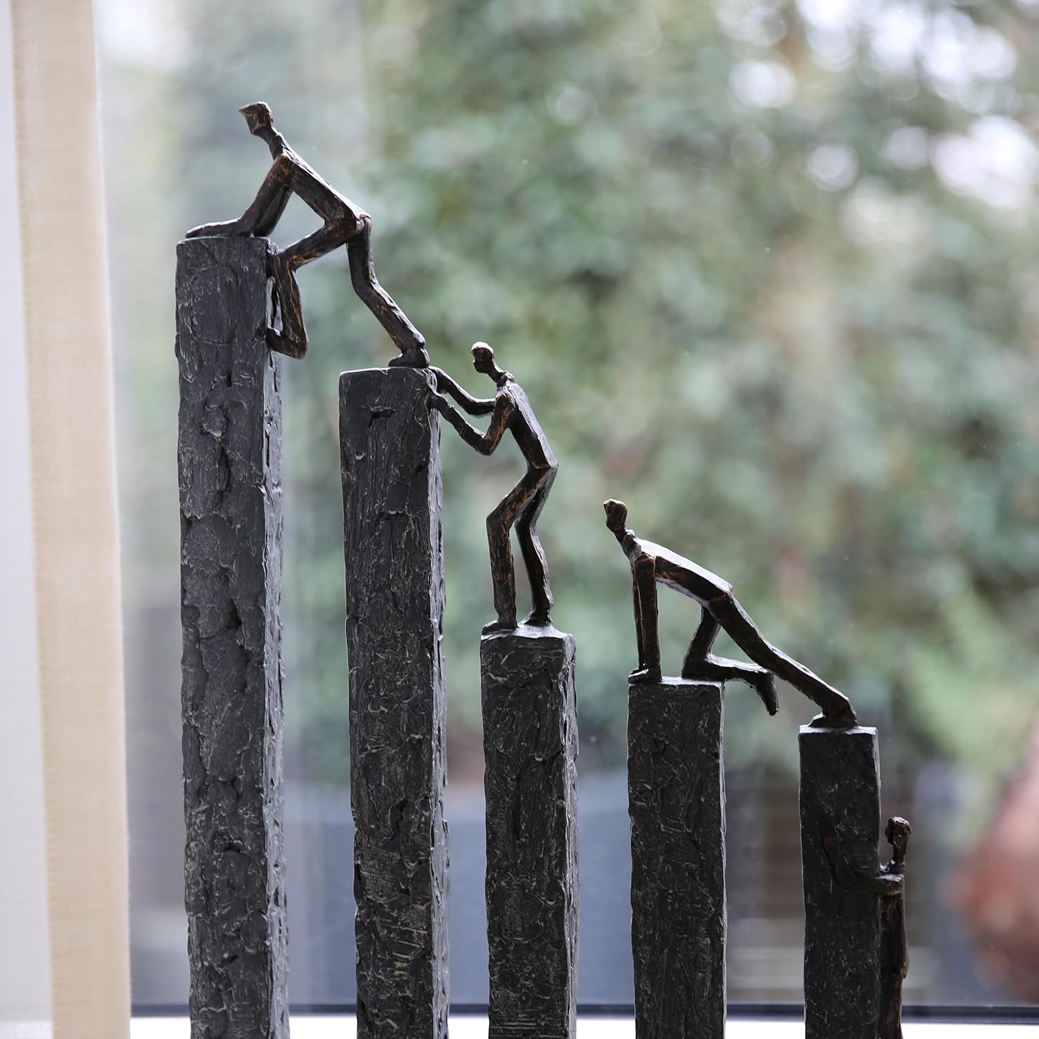 Kletternde Figuren Raise - Handgefertig mit inspirierendem Spruch