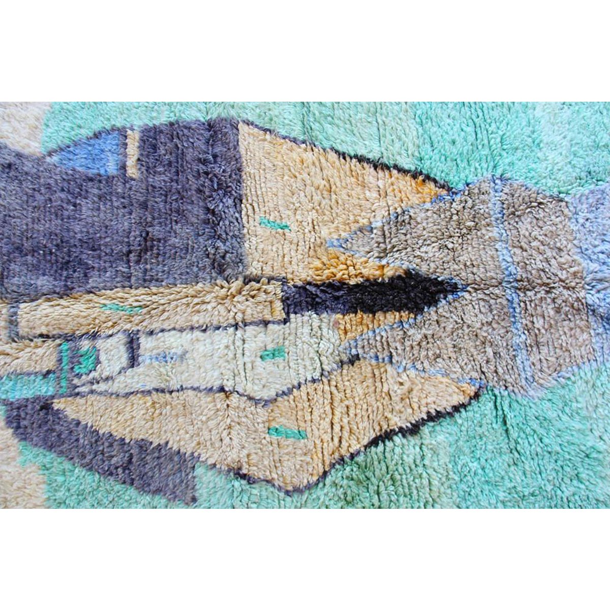 Marokkanische Wolle Berber Teppich 145 x 262 cm