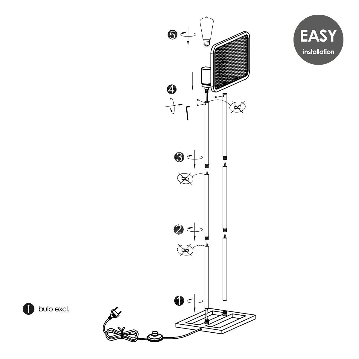 Weave 2L Stehleuchte – Moderne Stehleuchte Schwarz