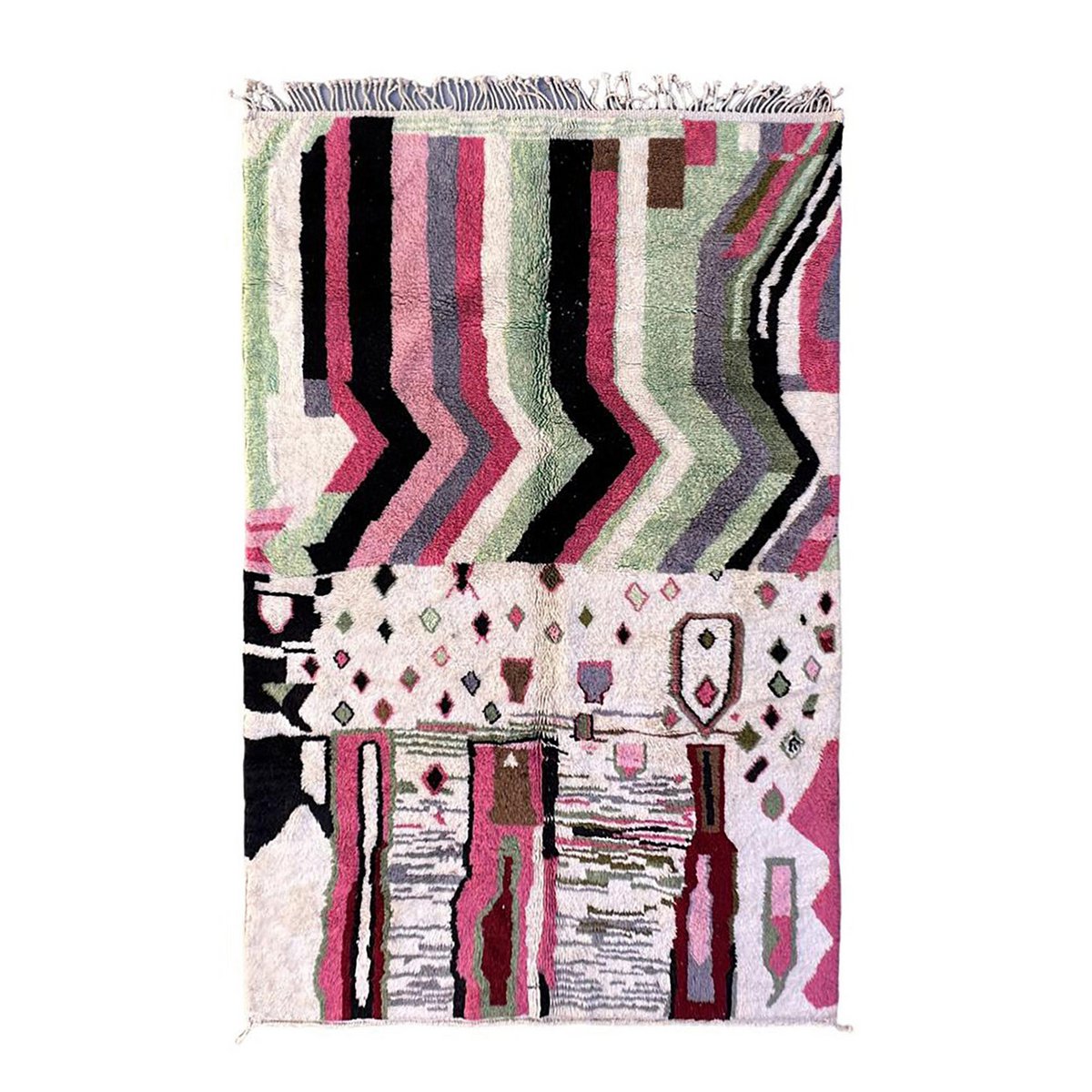 Marokkaner Berber Teppich reine Wolle 203 x 292 cm