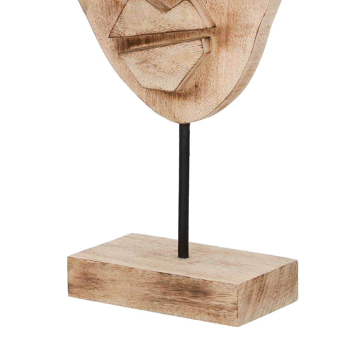 Skulptur Maske Yoruba Mangoholz Natur 45 cm