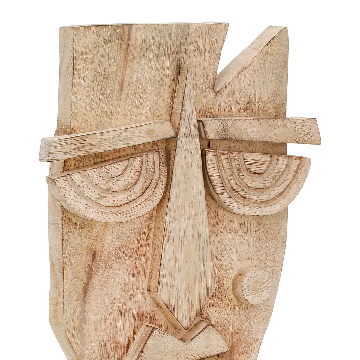 Skulptur Maske Yoruba Mangoholz Natur 45 cm