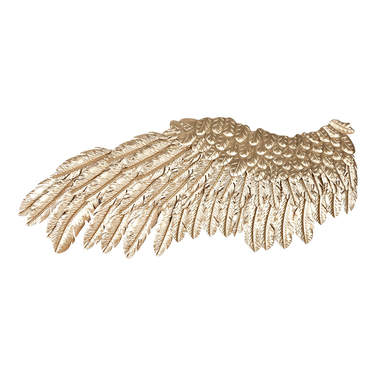 Engelsfluegel Wanddekoration Gold Metall 115cm