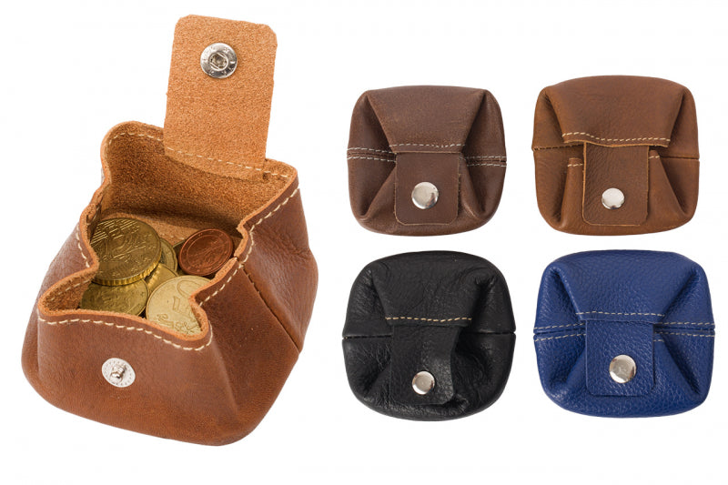 Münzbörse CoinBuddy – Schüttelbörse aus Echtleder