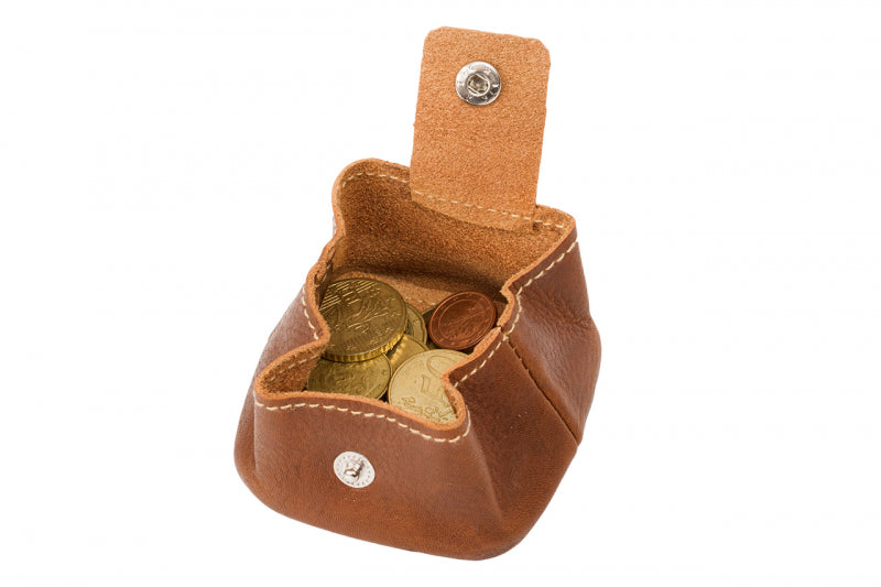Münzbörse CoinBuddy – Schüttelbörse aus Echtleder