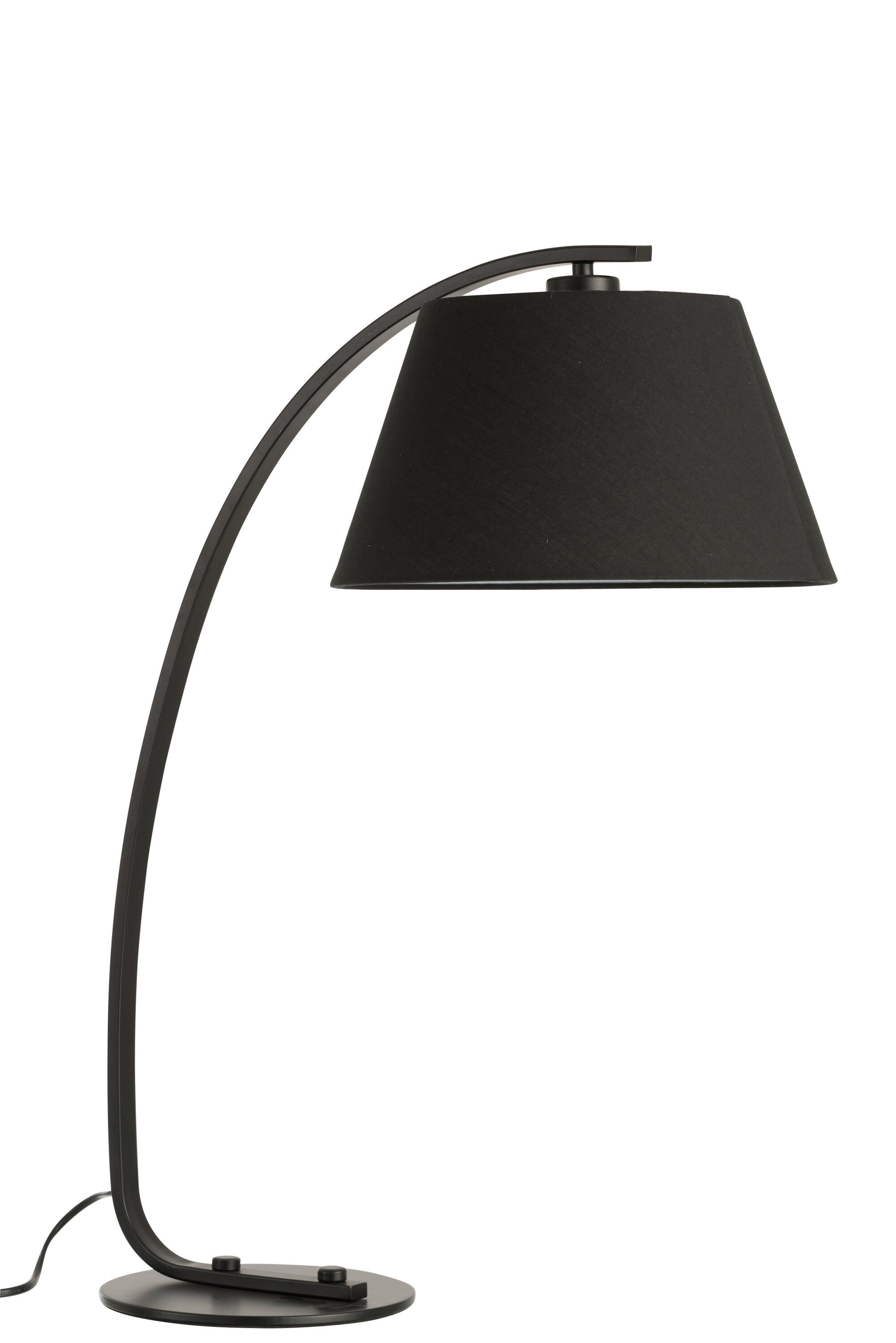 Tischlampe Arc - Elegantes Design aus schwarzem Metall