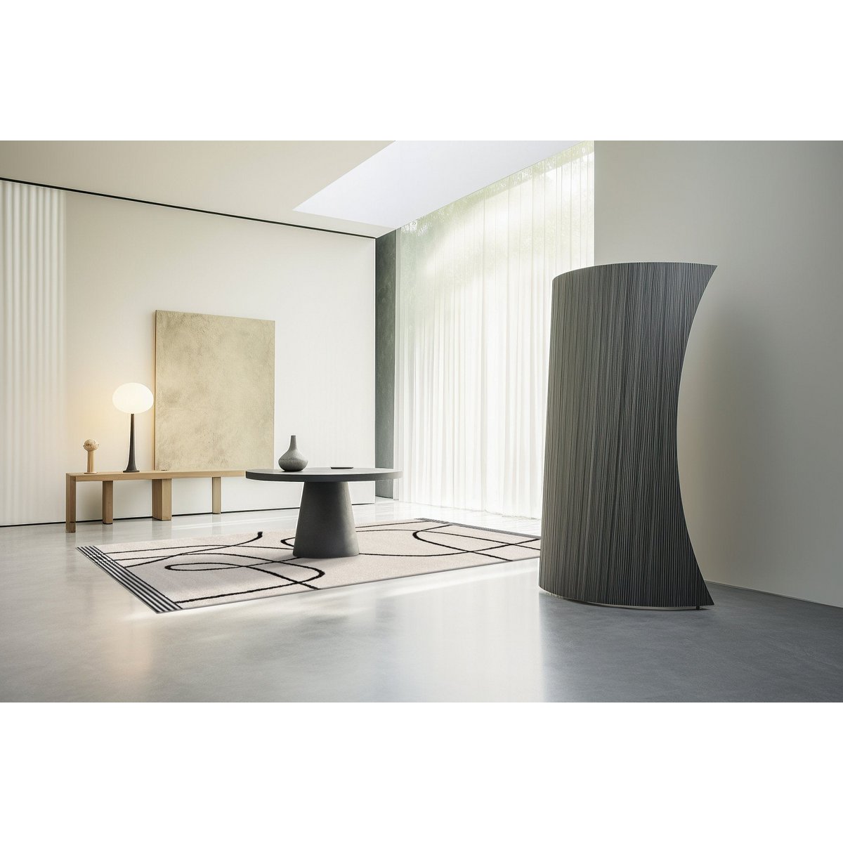 Designteppich mit Zufallserleichterungseffekt