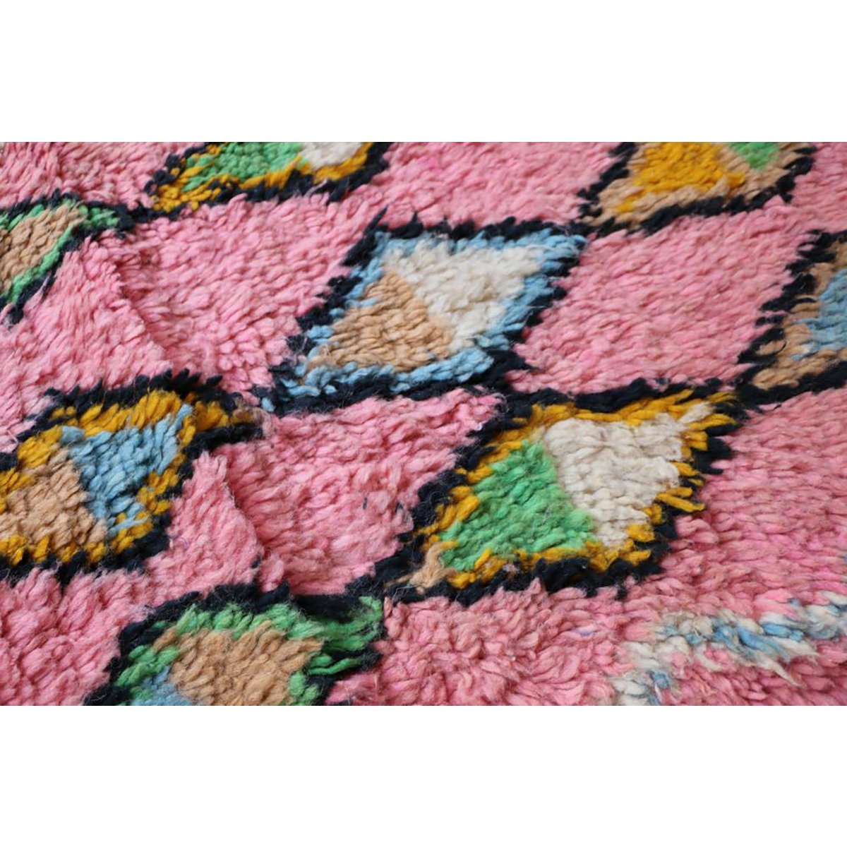 Marokkaner Berberkorridor Teppich reines Woll 70 x 340 cm