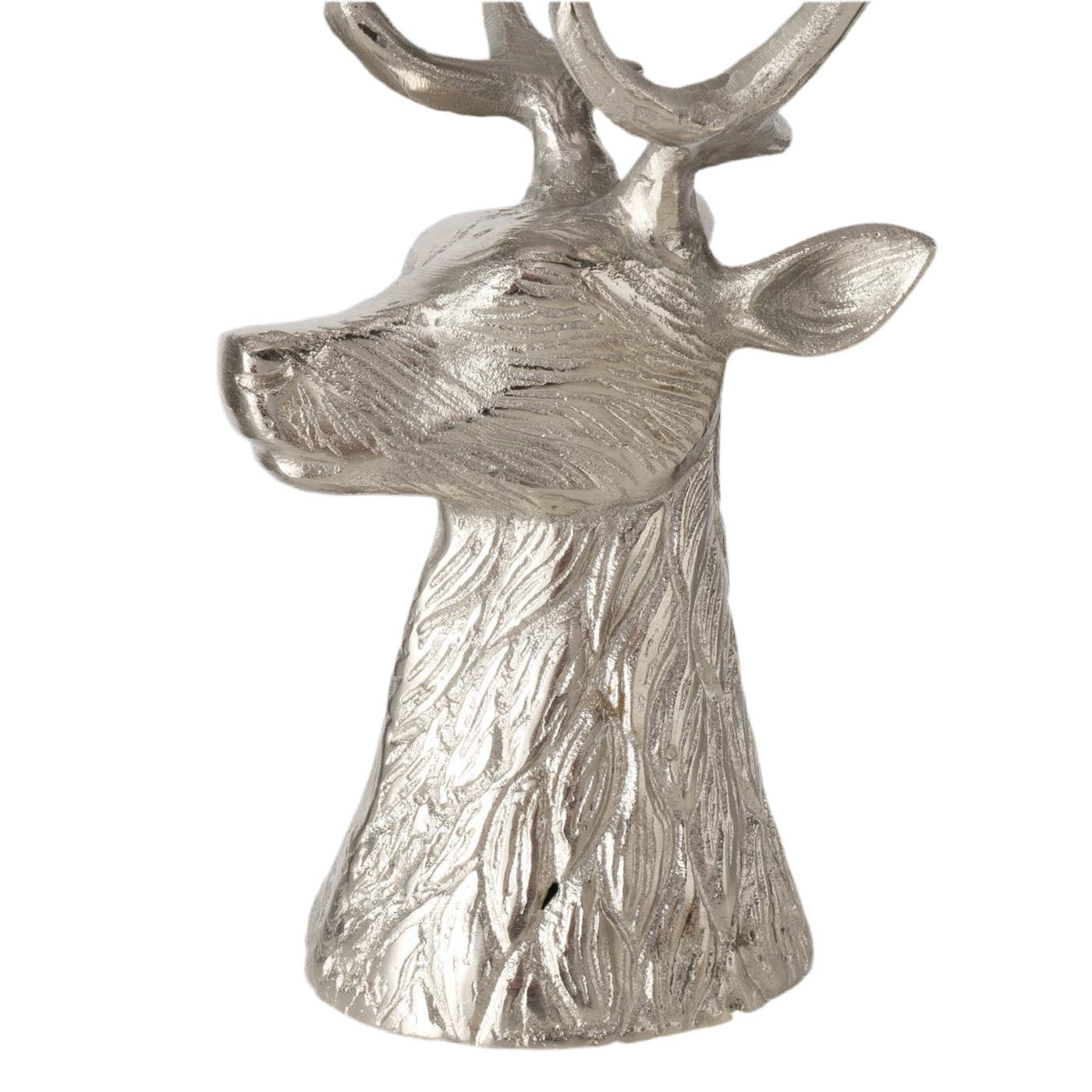 Kerzenleuchter Edmund in Silber – Eleganter Hirschkopf Design