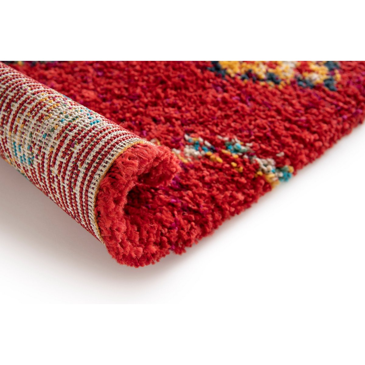 Weiche und voluminöse einheimische ethnische zottelige Teppiche