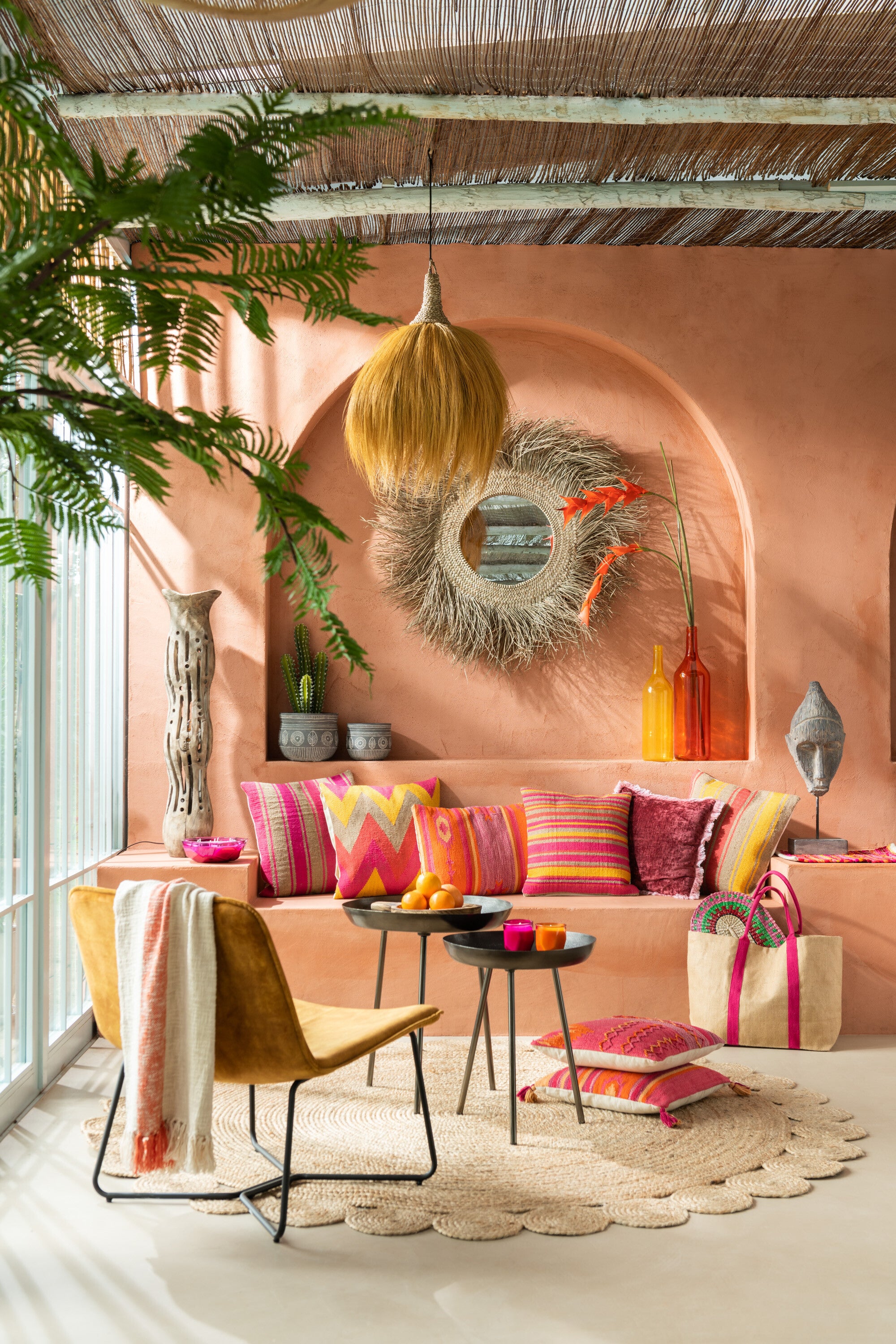 Orientalischer Jute Teppich - Naturell 220x220 cm