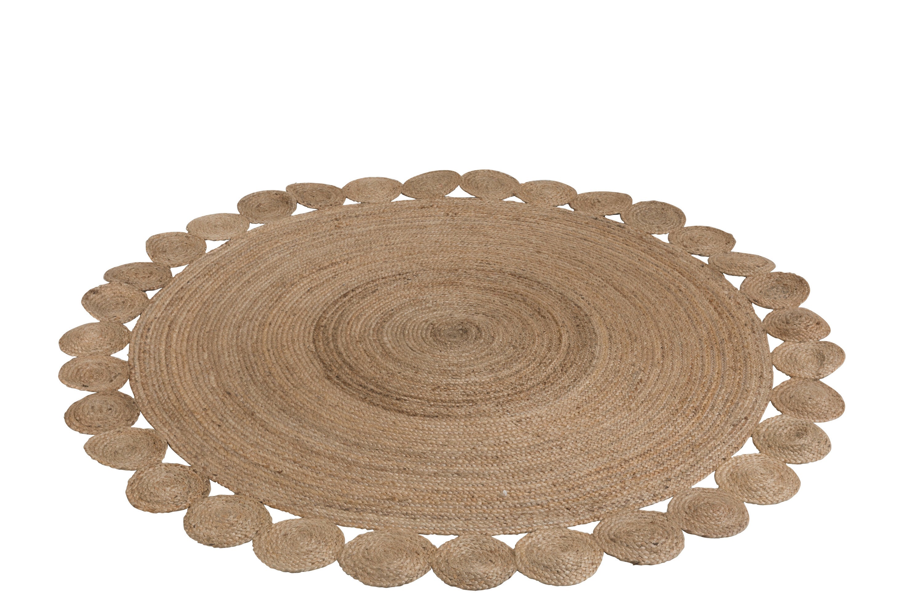 Orientalischer Jute Teppich - Naturell 220x220 cm