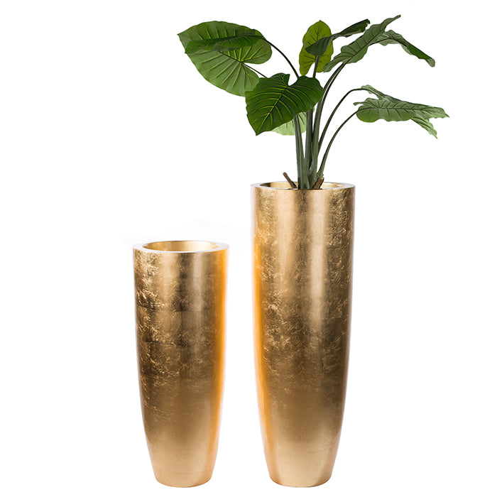 Übertopf Rovello XXL goldfarben aus Magnesia 92cm oder 115cm