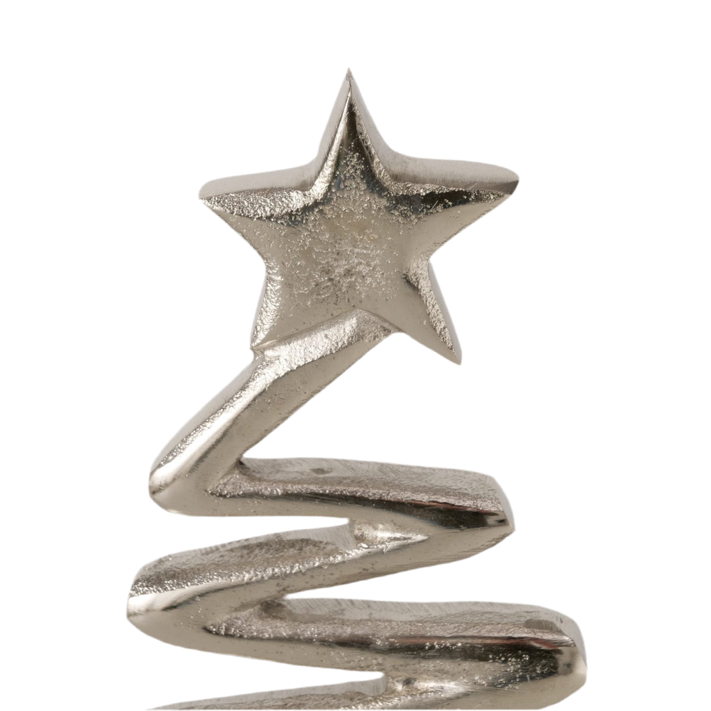 Dekoaufsteller Silverpine Weihnachtsbaum Metall Silber Modern Höhe 40cm