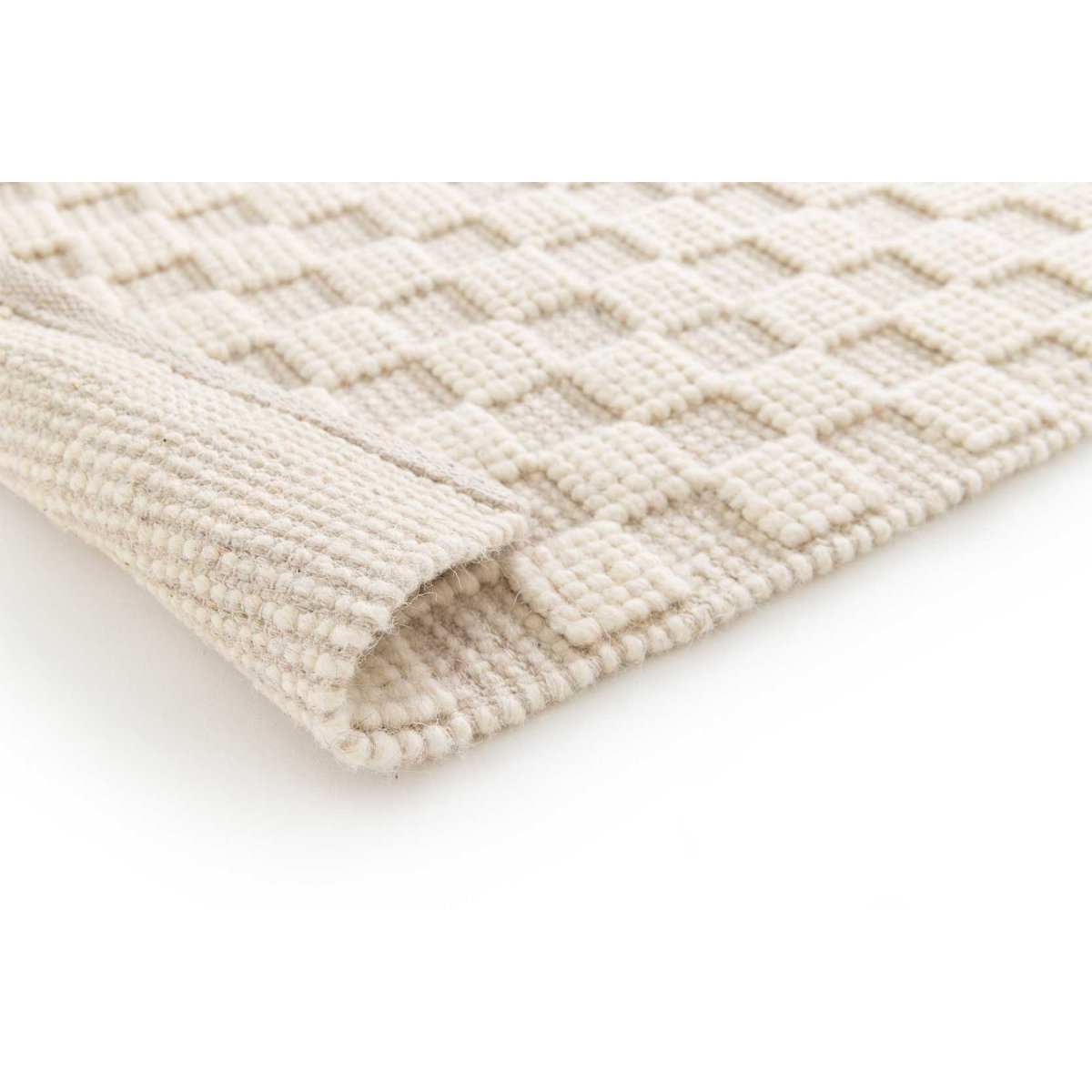 Wollteppich und Baumwolle mit weichen handgefertigten Fliesen Gabin