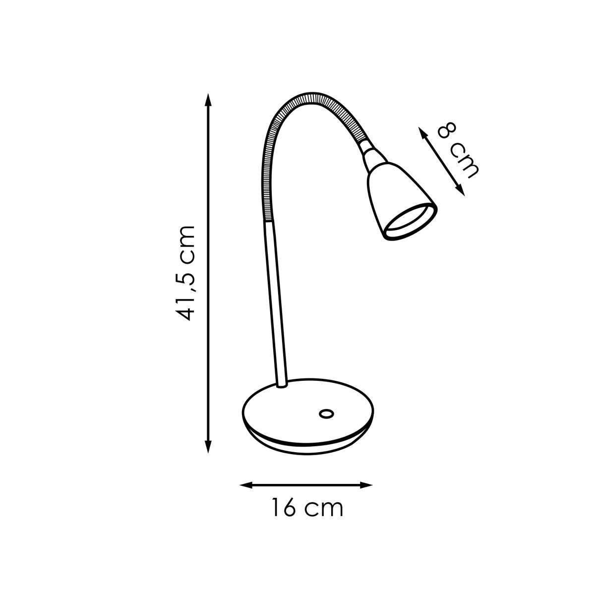 Flexy LED Bureaulamp 3W Wit - Verstelbaar