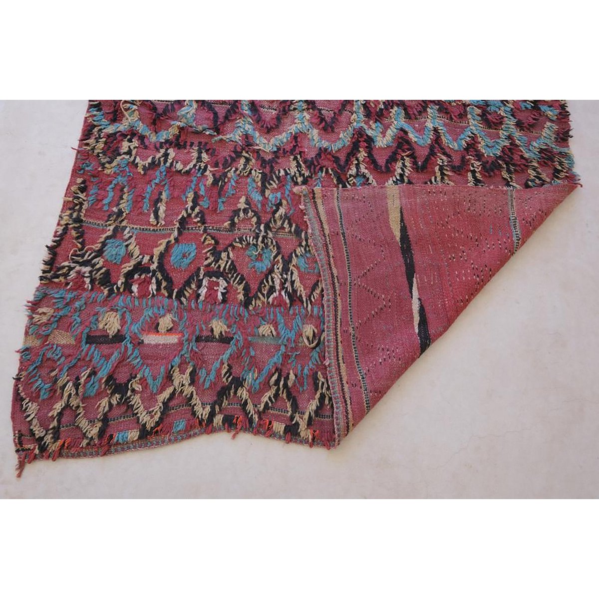 Marokkaner Berber Kilim reiner Wolle 144 x 240 cm Teppich