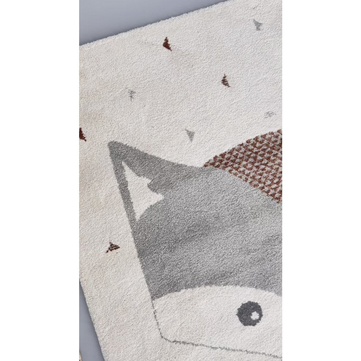 Weicher Kinderteppich im FOX-Design