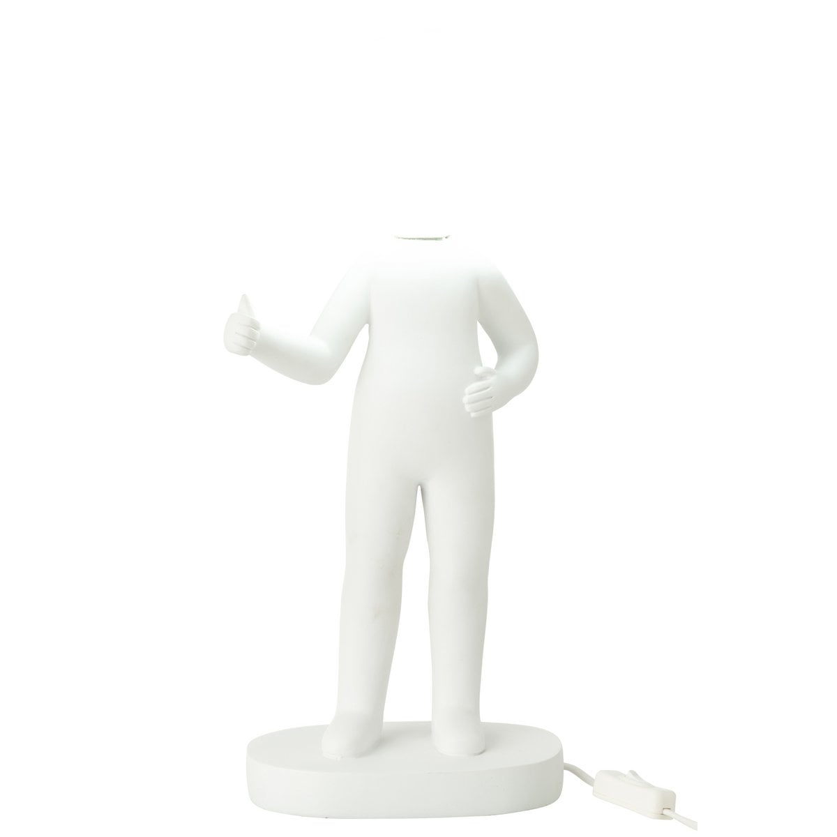Tischlampe Figurale Weiß Moderne Designleuchte