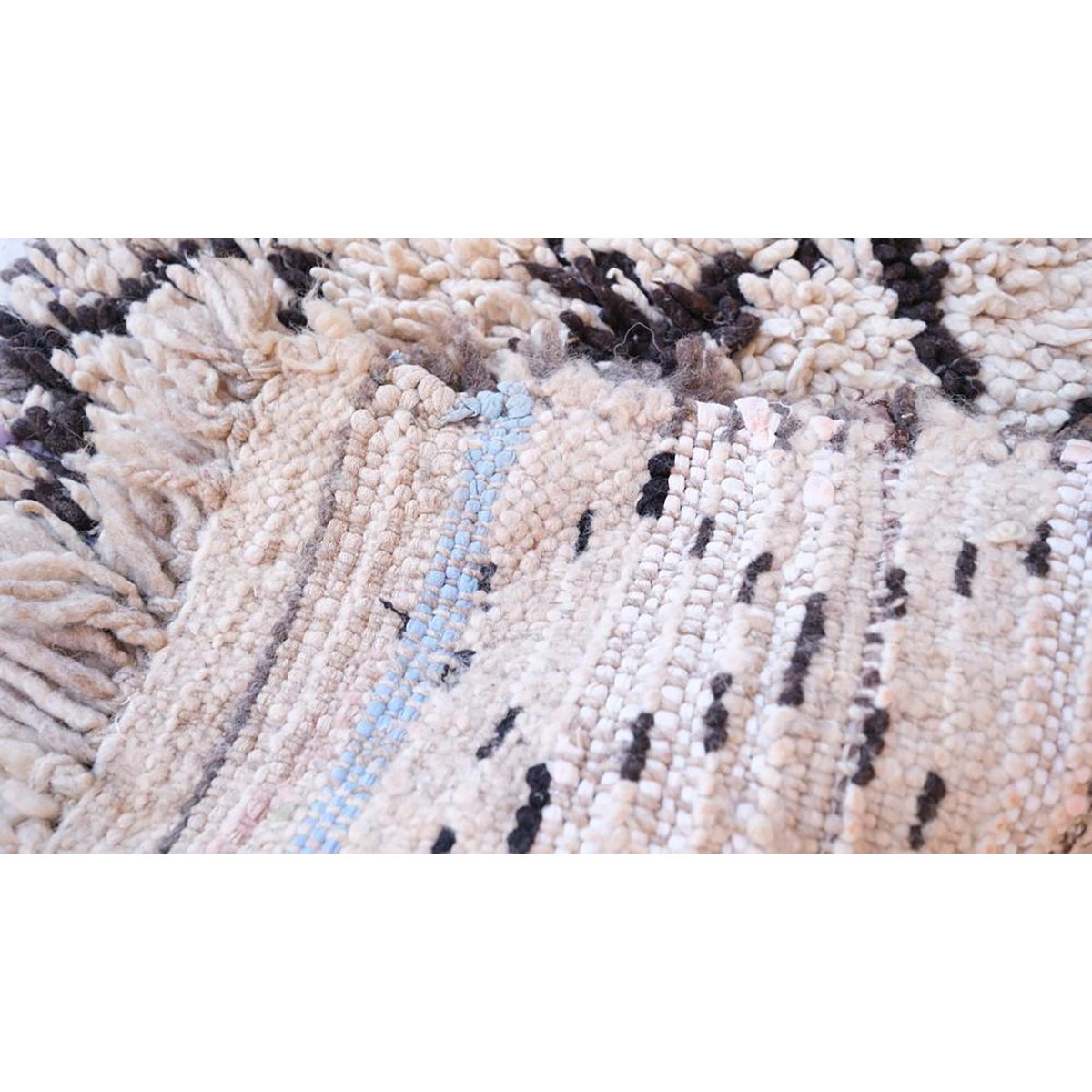 Marokkaner Berberkorridor Teppich reines Woll 73 x 188 cm