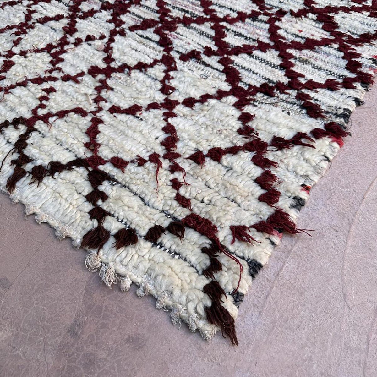 Marokkaner Berber Teppich reines Woll 97 x 177 cm