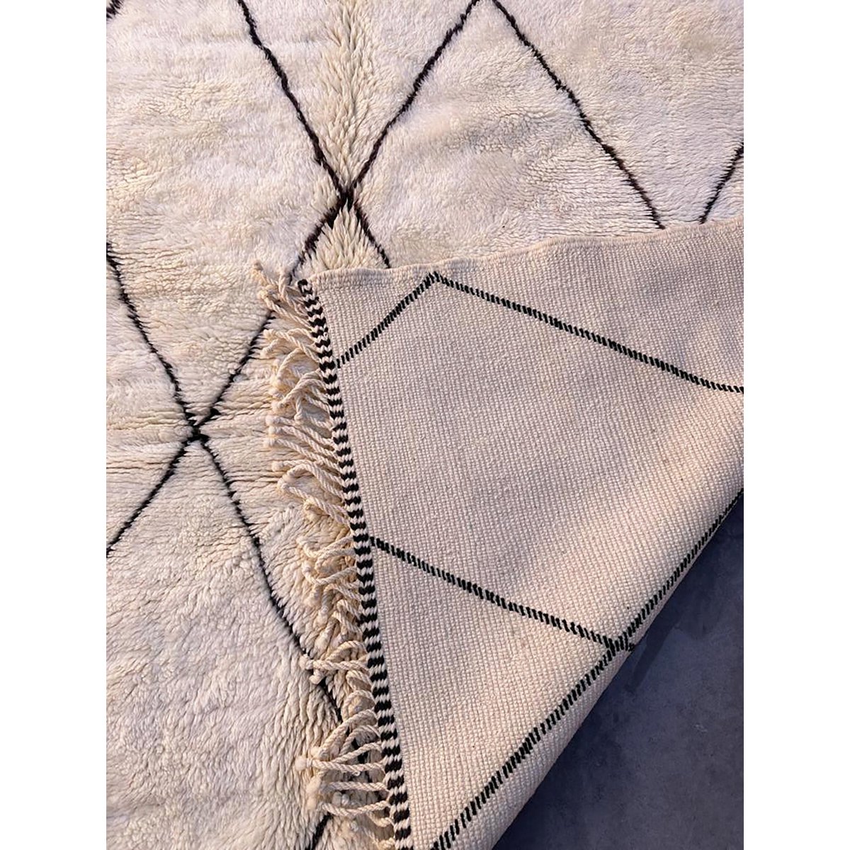 Berber -Wolle Teppich aus M'Rut 224 x 294 cm