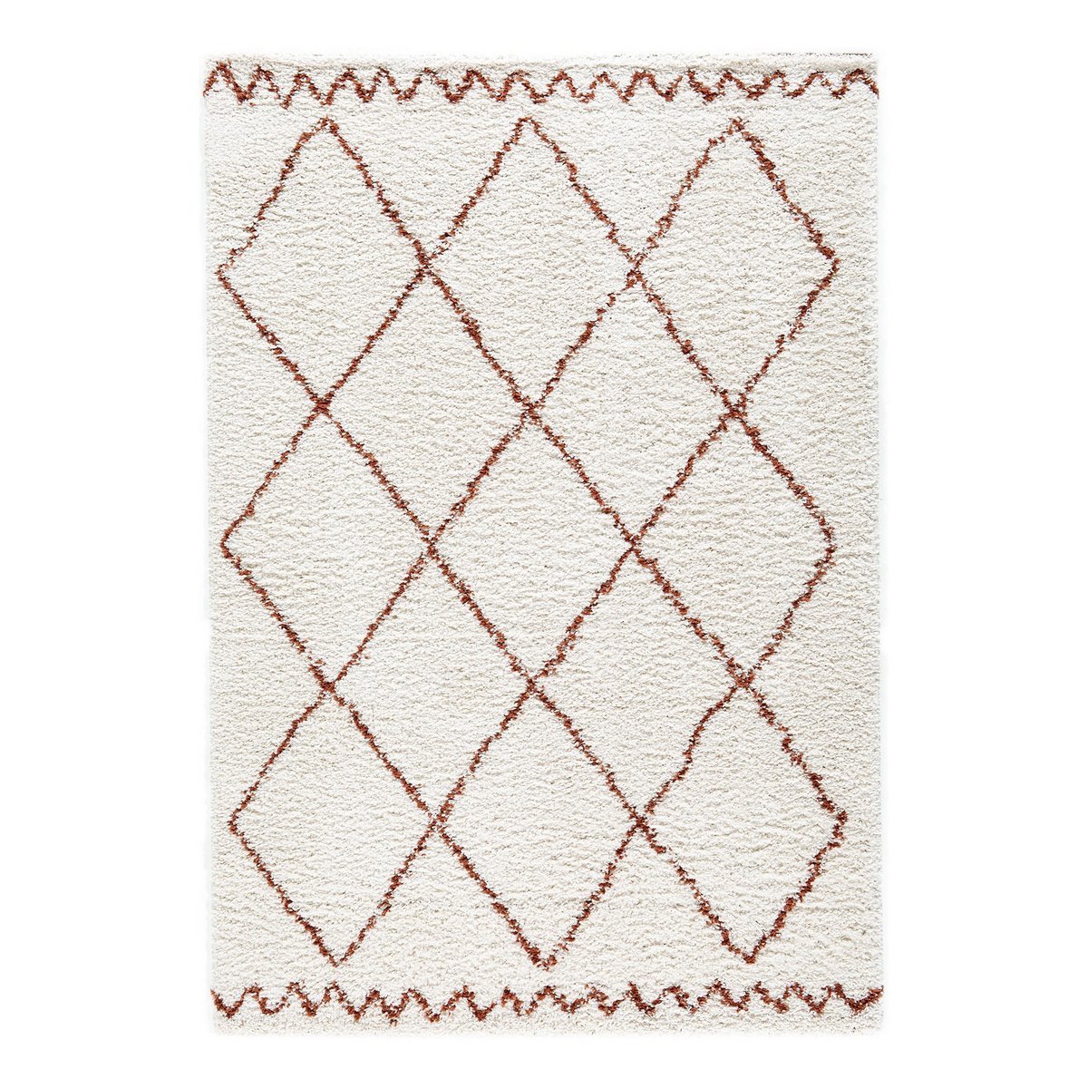 Weicher und voluminöser zotteliger Teppich für warmes Innenraumtifin