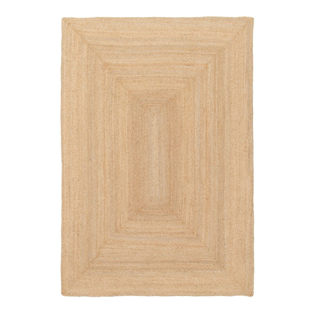 Indira handgefertigter geflochtener Jute -Teppich