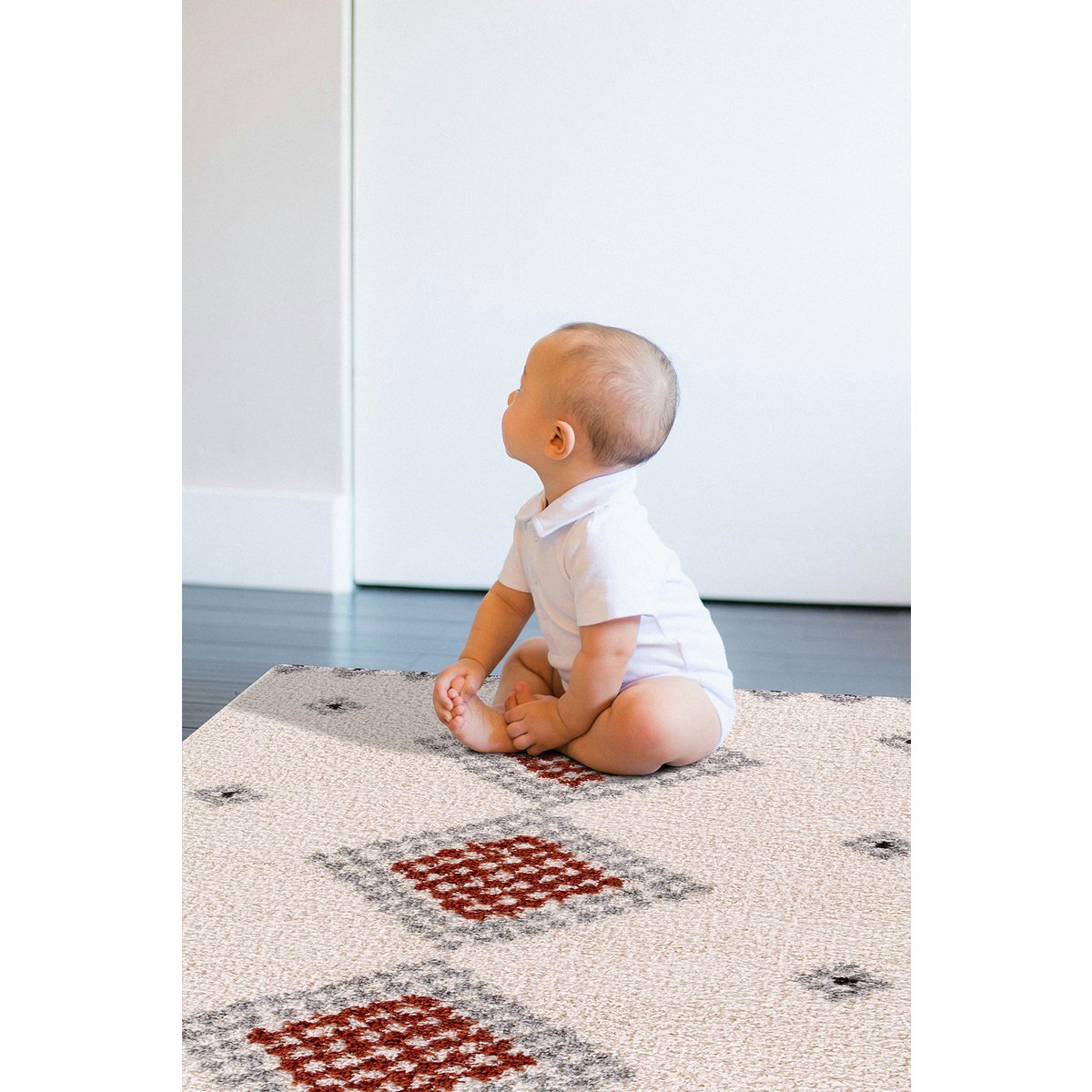 Weicher und weicher zotteliger Teppich mit langen Haaren Tessera