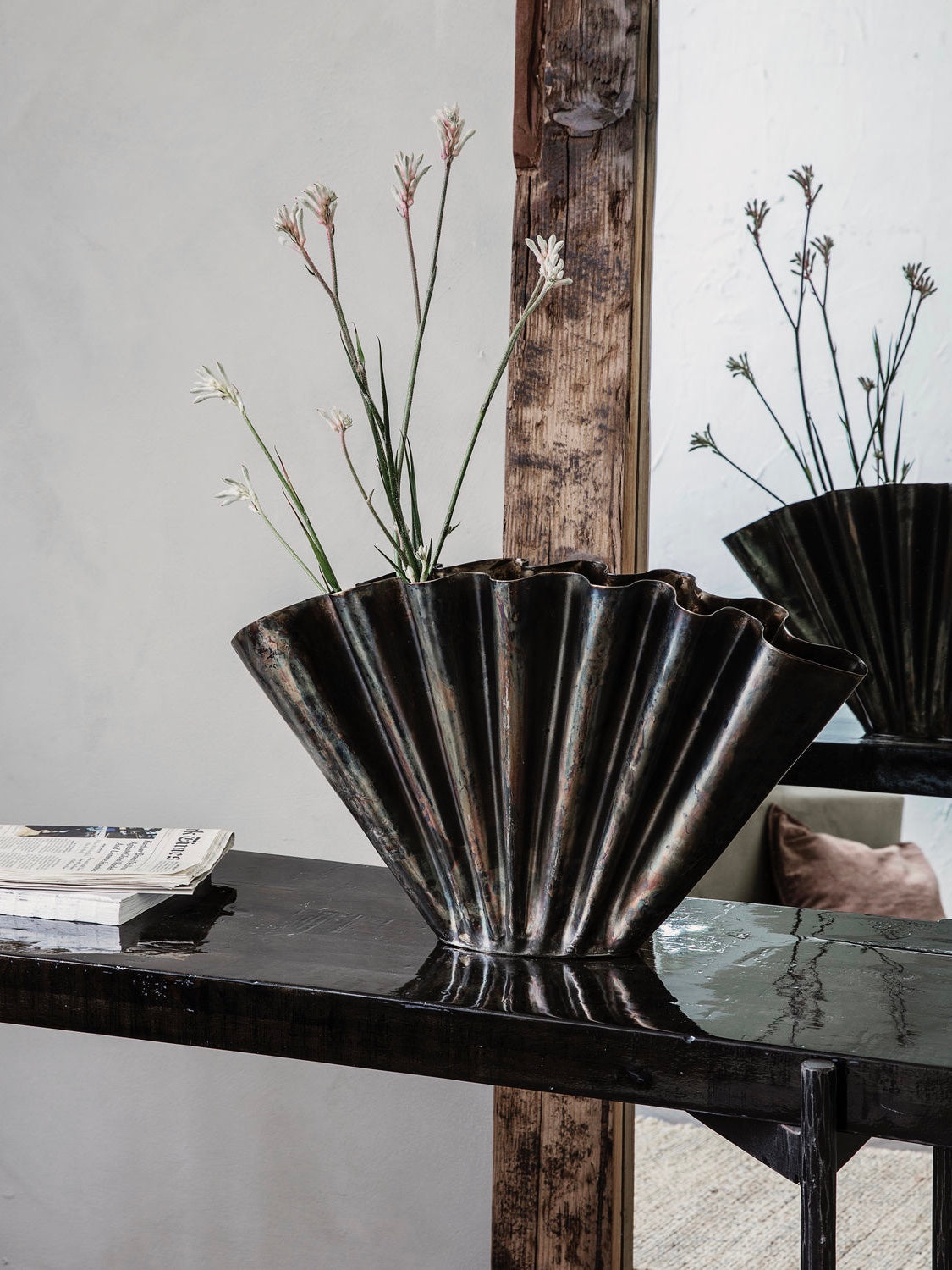 Eisenvase HDFlood antikbraun