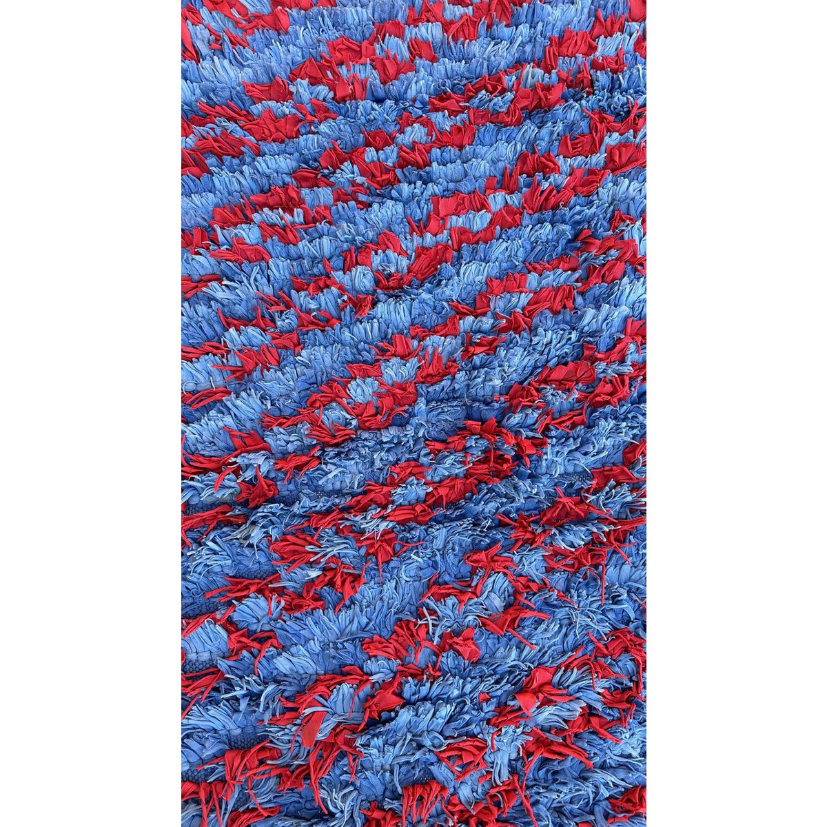 Marokkaner Berber Teppich in recycelten Textilien 88 x 136 cm