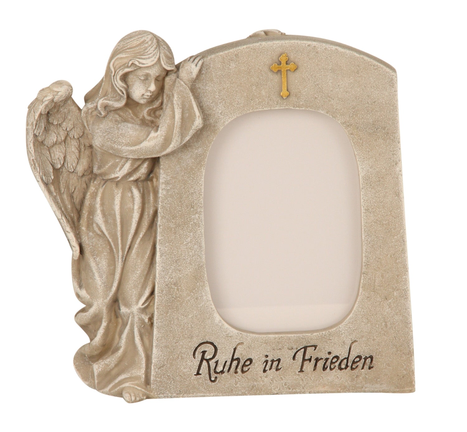 Gedenkrahmen Elenya Engel Ruhe in Frieden grau 21cm für Foto