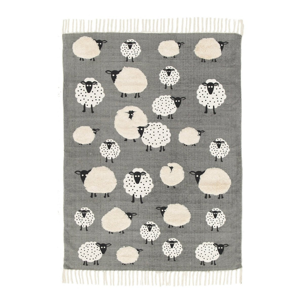 Kinderteppich aus Baumwolle LITTLE SHEEP