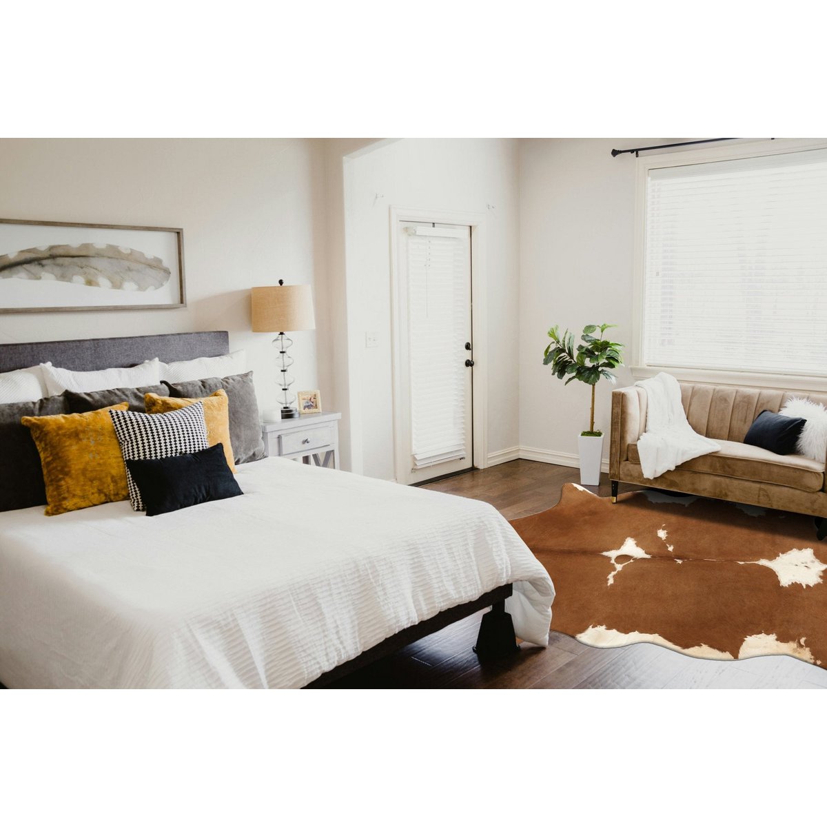 Lily Cow Skin Teppich