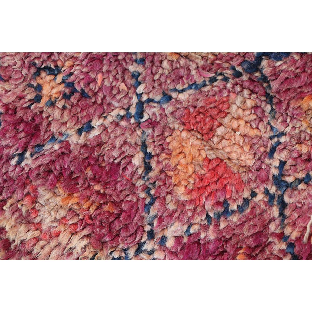 Marokkaner Berber Teppich reine Wolle 186 x 367 cm - benutzerdefinierter Teppich