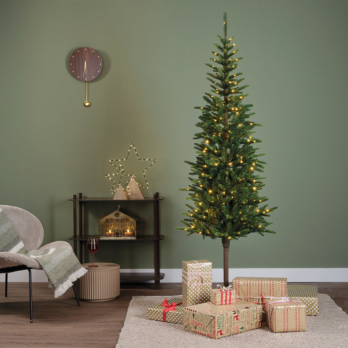 Evergreen Sparkle LED Tannenbaum 210 cm mit Lichtern