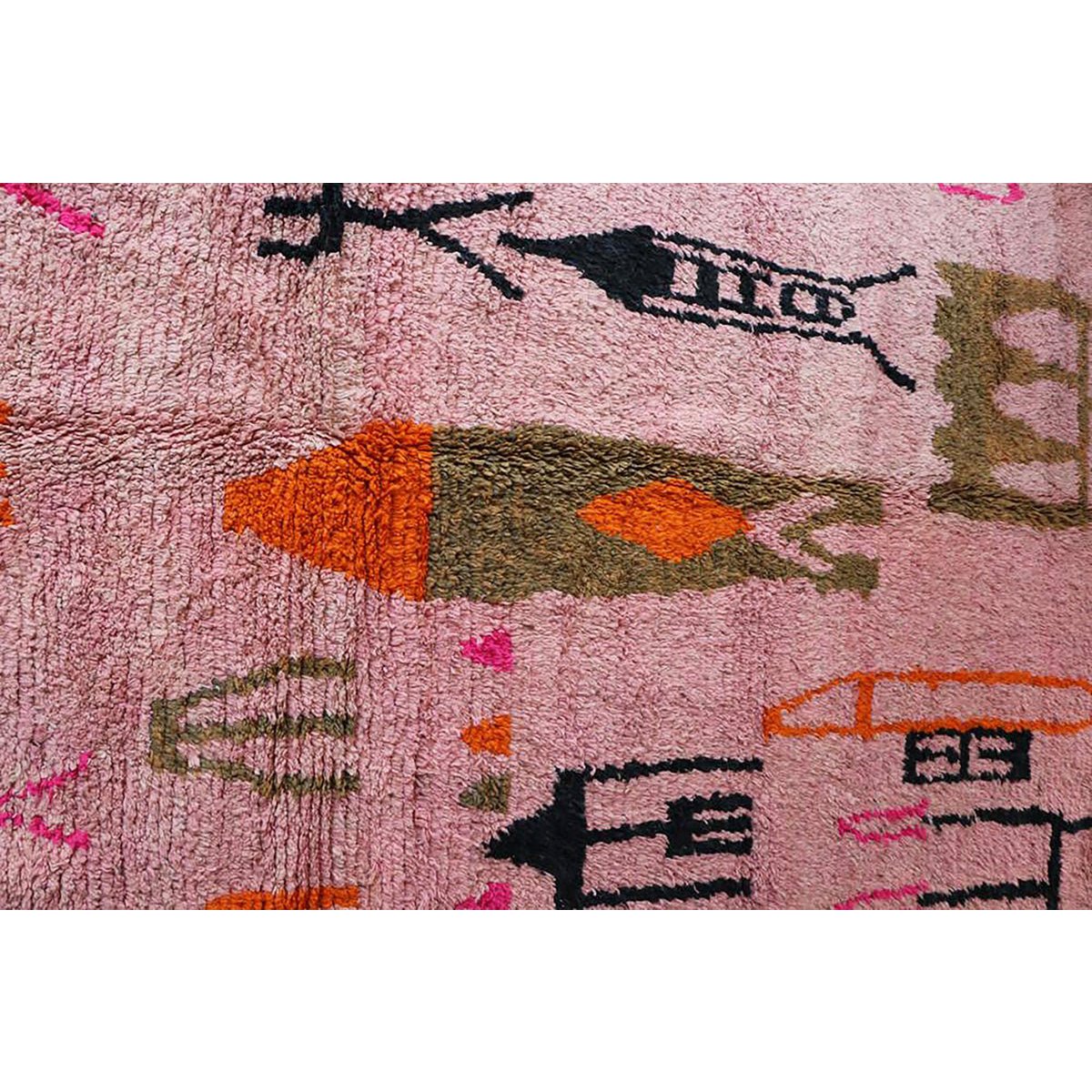 Marokkaner Berber Teppich reines Wolle 199 x 290 cm