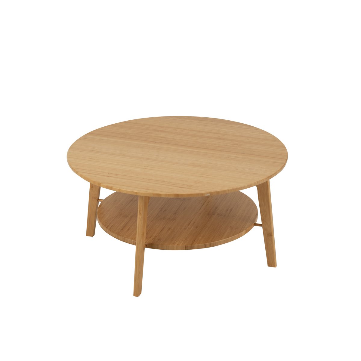 J -Line Side Table Round - Bambus - Naturel - groß