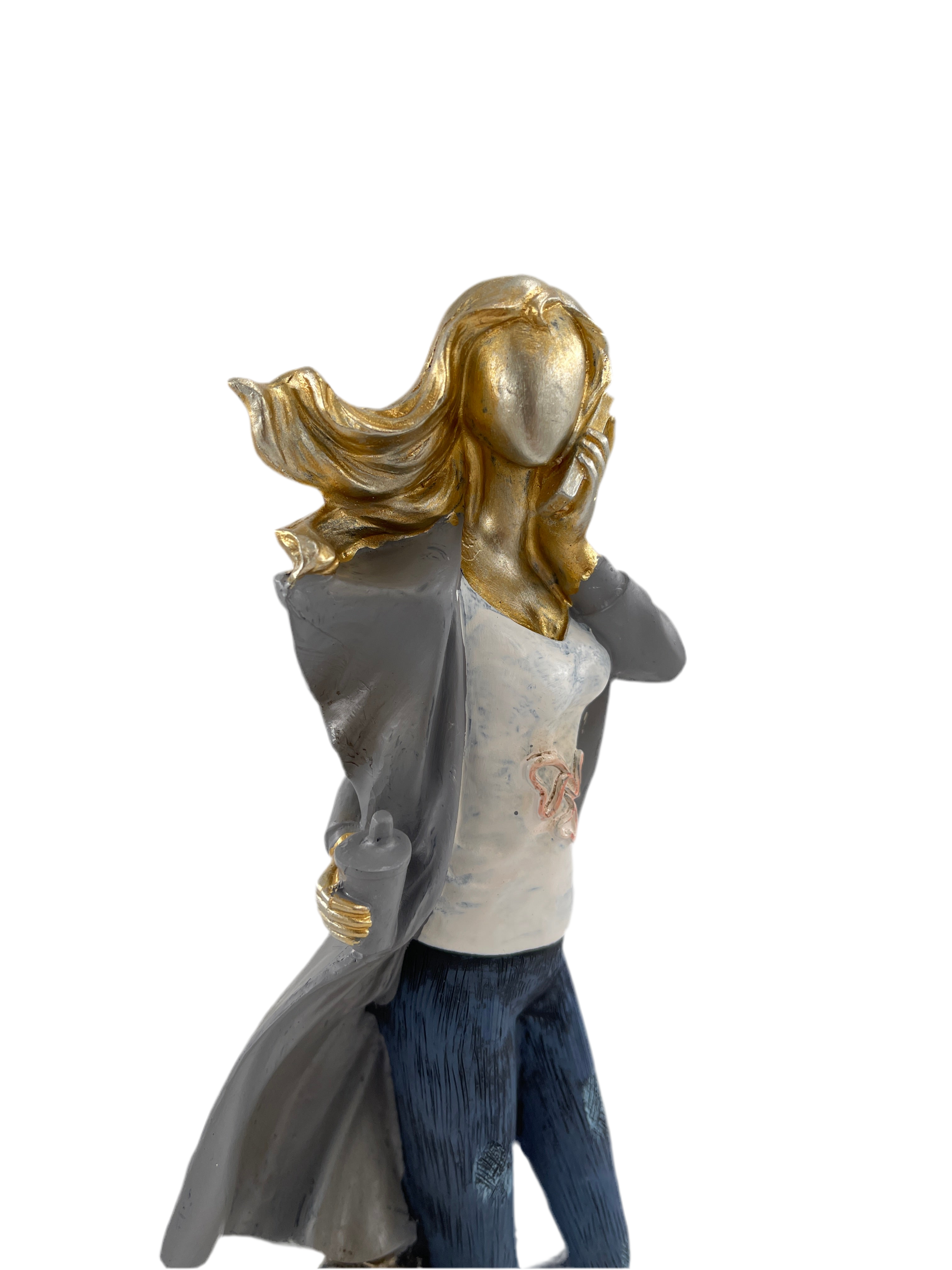 Exklusive Skulptur einer Geschäftsfrau im modernen Stil Business Women