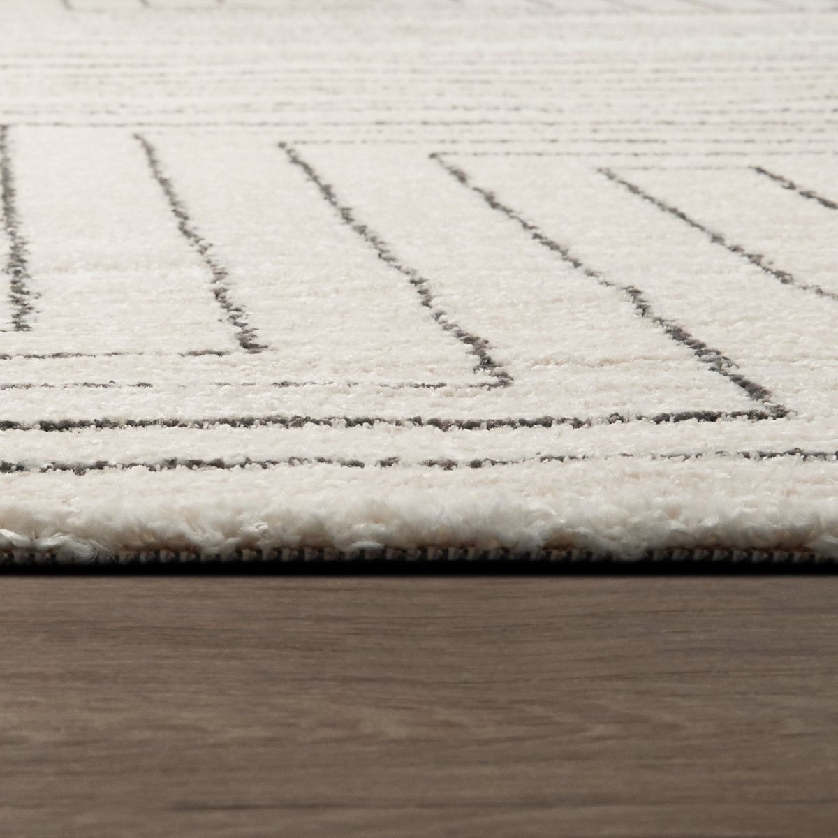 Süßer und weicher skandinavischer Grafik Teppich