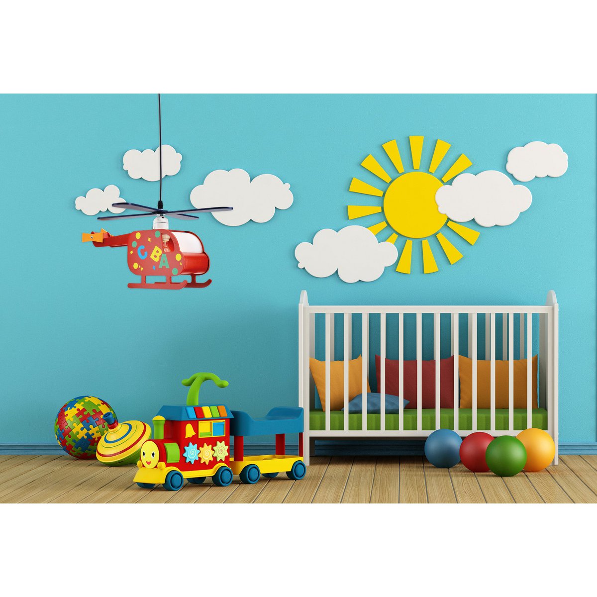 Kinderpendelleuchte "HUBERT" Hubschrauber