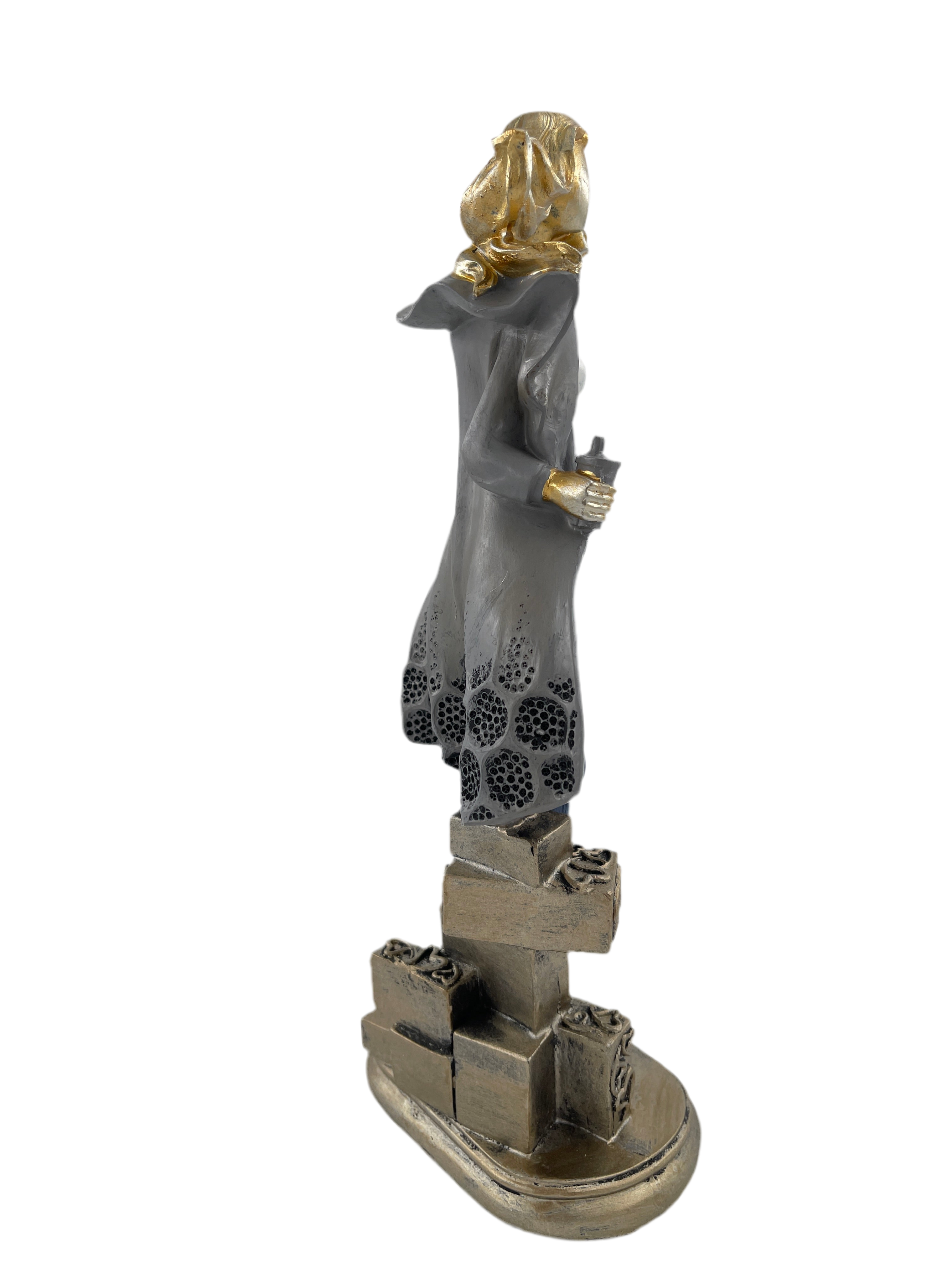 Exklusive Skulptur einer Geschäftsfrau im modernen Stil Business Women