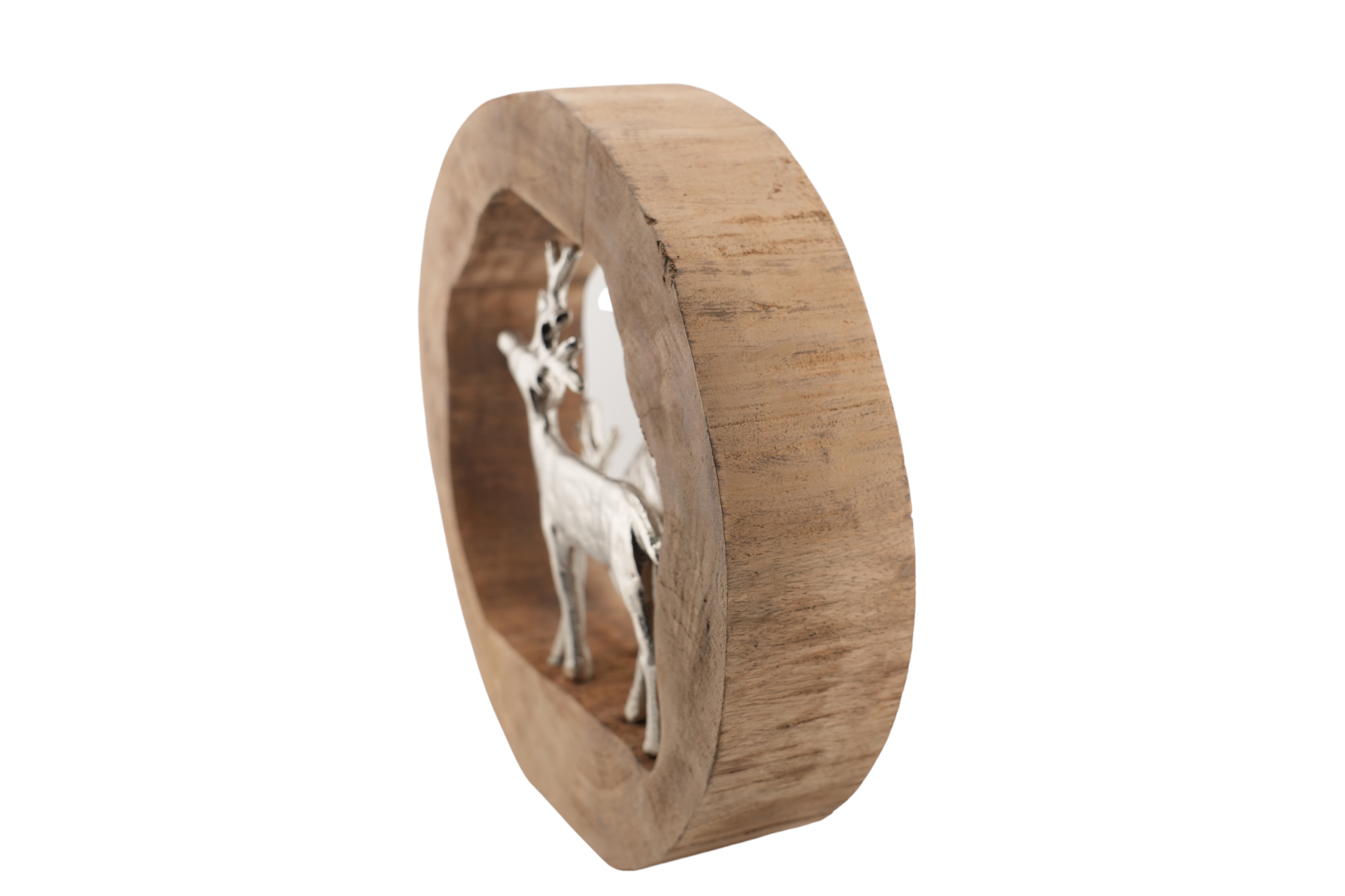 Rentier Hirsch in einem Mangobaum-Kreis Die ultimative Weihnachtsdekoration