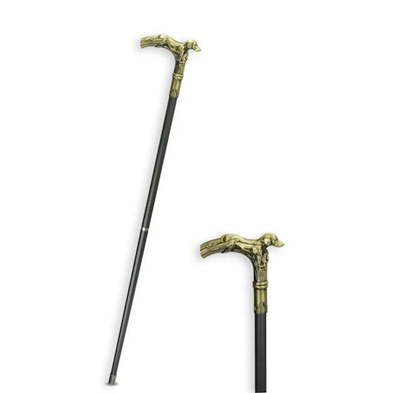 CanisAlu Gehstock Hundekopf Aluminium 90,5cm