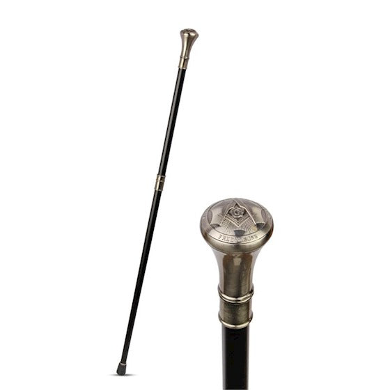 LogisAlu Gehstock Freimaurer Symbol Aluminium 94cm