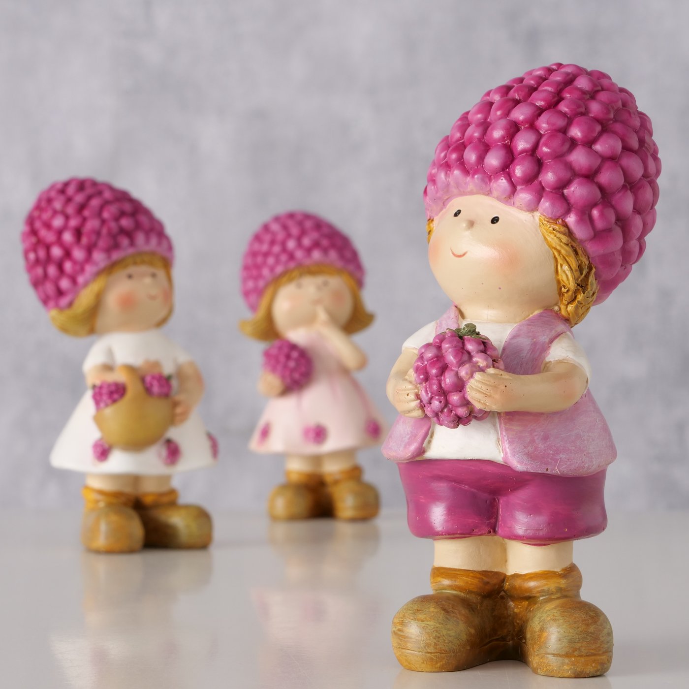 Rubinia Beerenkinder Figuren 3er Set Lila