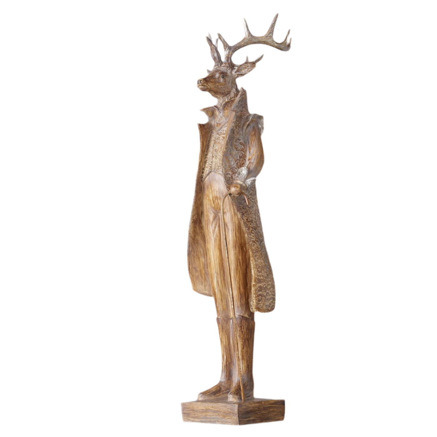 Dekofigur XXL Größe Lord Antlers Hirschfigur Braun 62cm