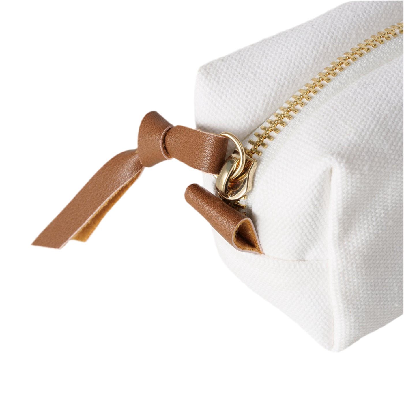 Kosmetiktasche Travel Ibiza Cremeweiß Braun