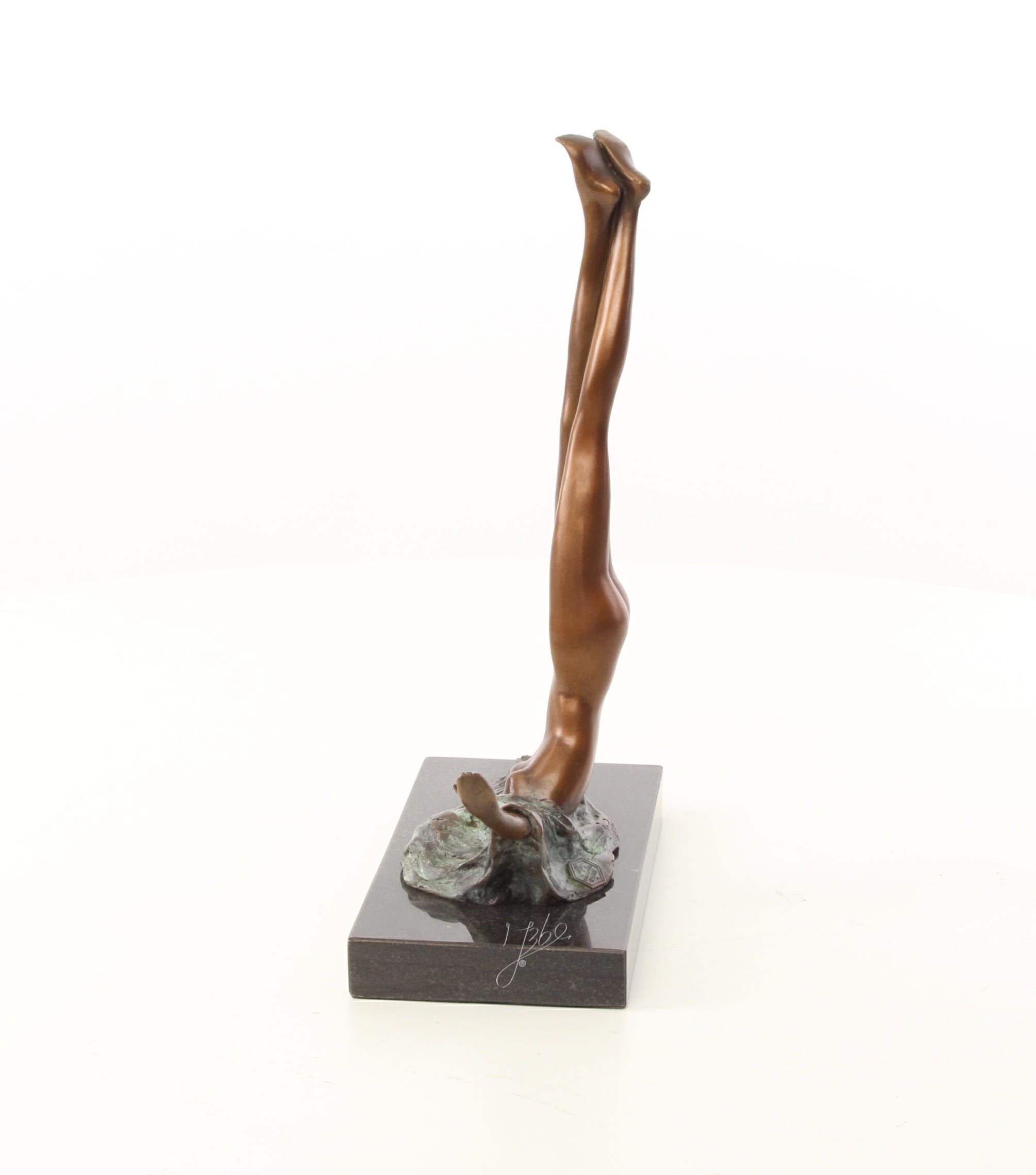 Camouflage Bronze Skulptur 28 cm modern