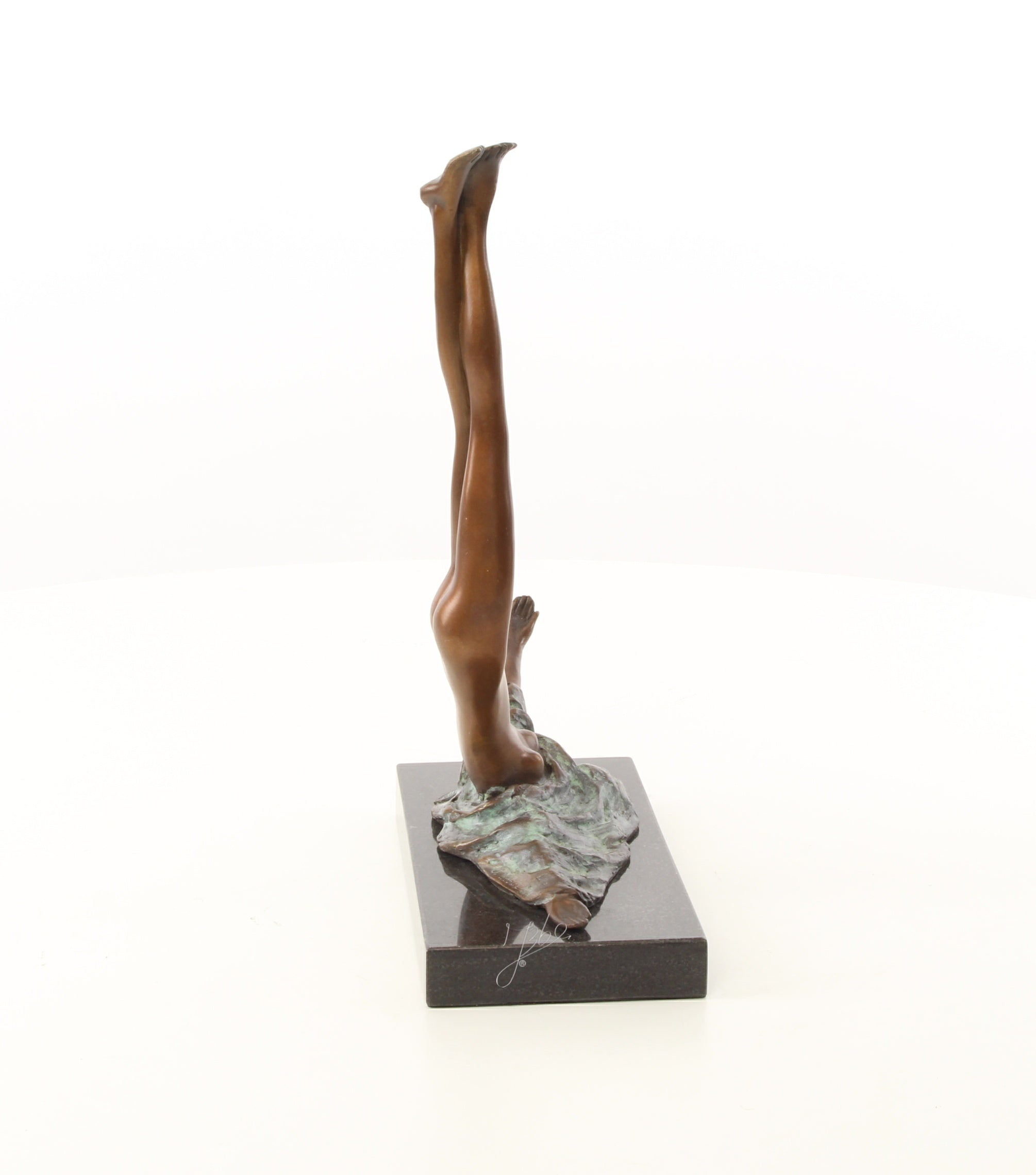Camouflage Bronze Skulptur 28 cm modern